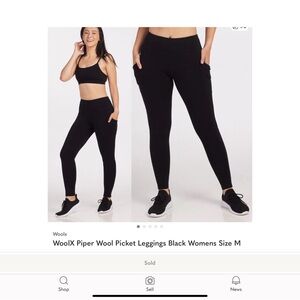 WOOLX Piper Pocket Leggings Black Medium